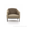 Moderner bequemer Stoff Casual Round Freizeitsofa Stuhl